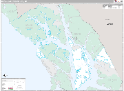 Hoonah-Angoon Wall Map Premium Style