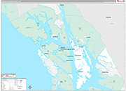 Hoonah-Angoon Wall Map Premium Style