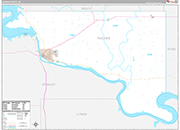 Hughes Wall Map Premium Style