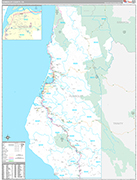 Humboldt Wall Map Premium Style