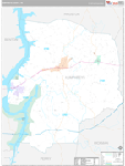 Humphreys Wall Map Premium Style