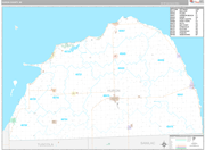 Huron Wall Map Premium Style