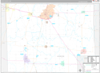 Huron Wall Map Premium Style