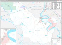 Iberville Wall Map Premium Style