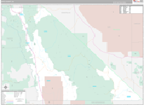 Inyo Wall Map Premium Style