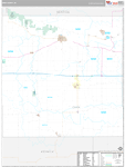 Iowa Wall Map Premium Style