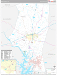 Iredell Wall Map Premium Style