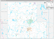 Isanti Wall Map Premium Style