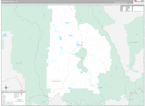 Jackson Wall Map Premium Style