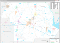 Jackson Wall Map Premium Style