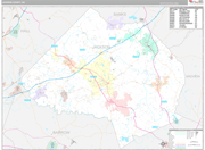 Jackson Wall Map Premium Style