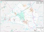 Jackson Wall Map Premium Style
