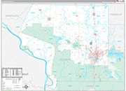 Jackson Wall Map Premium Style