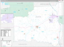 Jackson Wall Map Premium Style