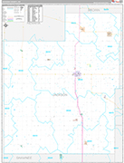 Jackson Wall Map Premium Style