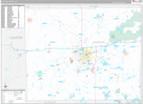 Jackson Wall Map Premium Style