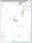 Jackson Wall Map Premium Style