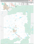 Jackson Wall Map Premium Style