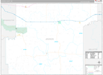 Jackson Wall Map Premium Style