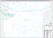 Jackson Wall Map Premium Style