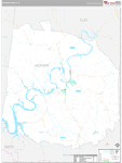 Jackson Wall Map Premium Style