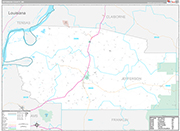 Jefferson Wall Map Premium Style