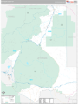 Jefferson Wall Map Premium Style