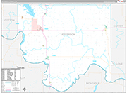 Jefferson Wall Map Premium Style