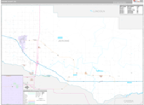 Jerome Wall Map Premium Style