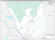 Jones Wall Map Premium Style