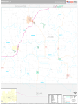 Jones Wall Map Premium Style