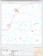 Jones Wall Map Premium Style