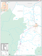 Josephine Wall Map Premium Style