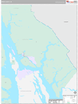 Juneau Wall Map Premium Style