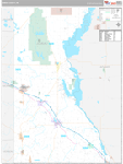 Juneau Wall Map Premium Style