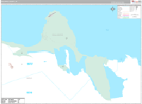 Kalawao Wall Map Premium Style