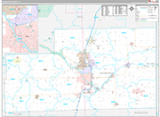 Kankakee Wall Map Premium Style