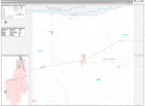 Kearney Wall Map Premium Style