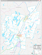 Kennebec Wall Map Premium Style