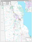 Kent Wall Map Premium Style