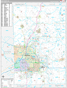 Kent Wall Map Premium Style