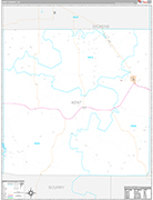 Kent Wall Map Premium Style