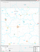 Keokuk Wall Map Premium Style