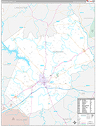 Kershaw Wall Map Premium Style