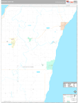 Kewaunee Wall Map Premium Style
