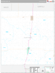 Kingfisher Wall Map Premium Style