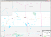 Kiowa Wall Map Premium Style