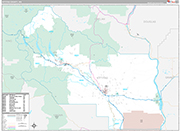 Kittitas Wall Map Premium Style