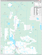 Klamath Wall Map Premium Style