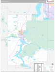 Kootenai County Wall Map Premium Style